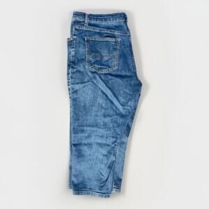 Lee Women’s Relaxed Fit 16W Jeans Straight Leg Mid Rise 29” Inseam Blue Denim